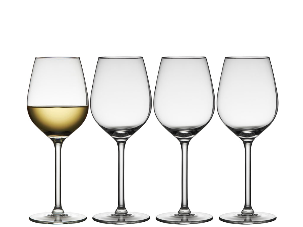 CONJUNTO DE 4 COPOS DE VINHO BRANCO 